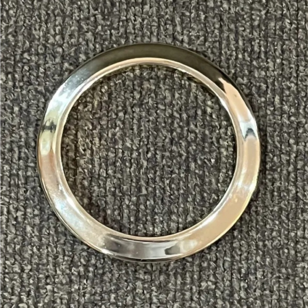 Angled gold tone resin bangle bracelet. HSN 2014